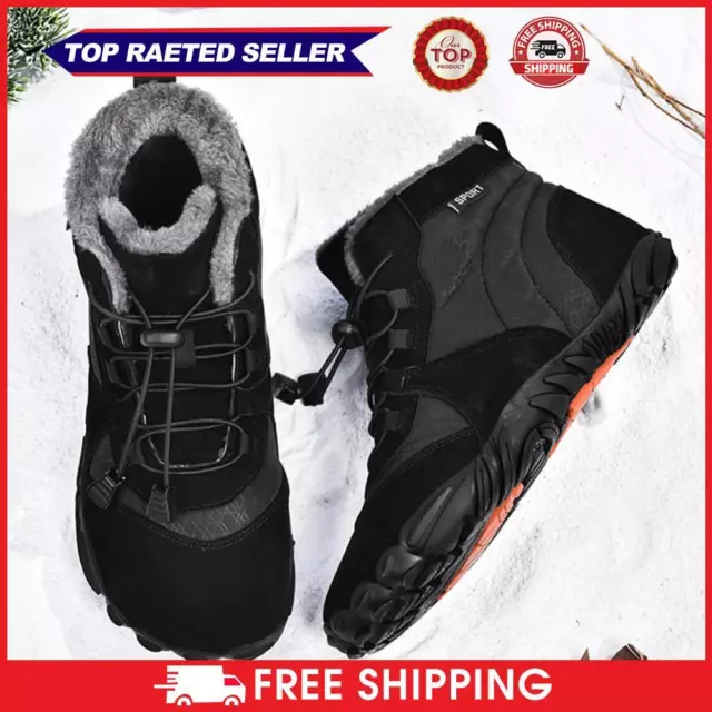 FUR LINED SNOW Boots Plush Hiking Boots Cozy Women Men for Winter ...