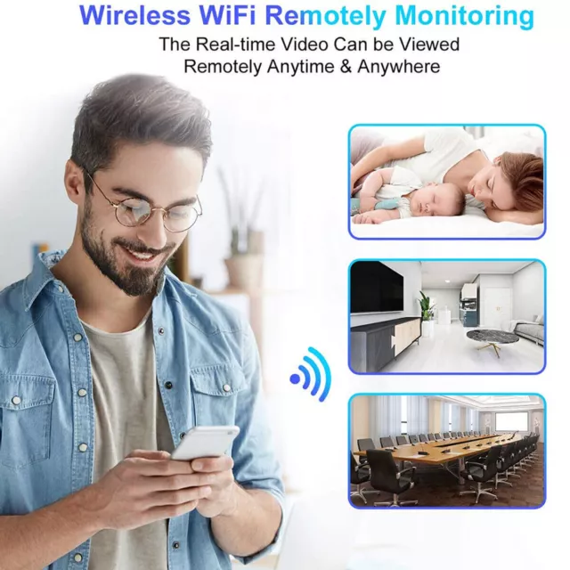 1080P HD Wireless WiFi CCTV Indoor&Outdoor Mini IP Night Version Home Security 3