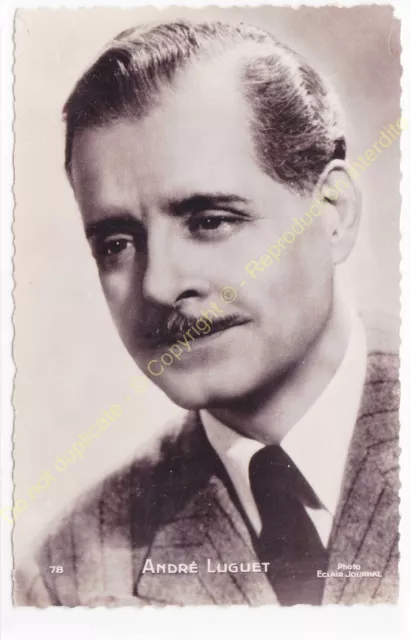 RPPC STAR André Luguet Photo Zip Journal Edit P.I.78 n1