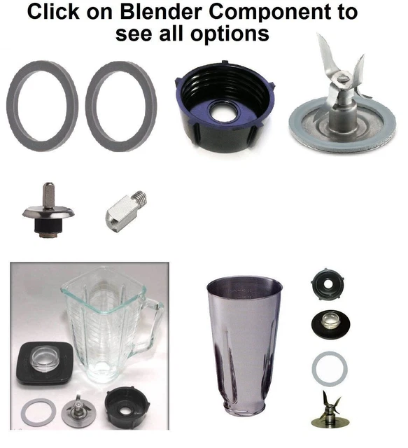 Replacement Compatible Oster Blenders,Gasket,Blade,Base,Plastic & Glass Jar,Lid Replacement Compatible Oster Blenders,Gasket,Blade,Base,Plastic & Glass Jar,Lid
