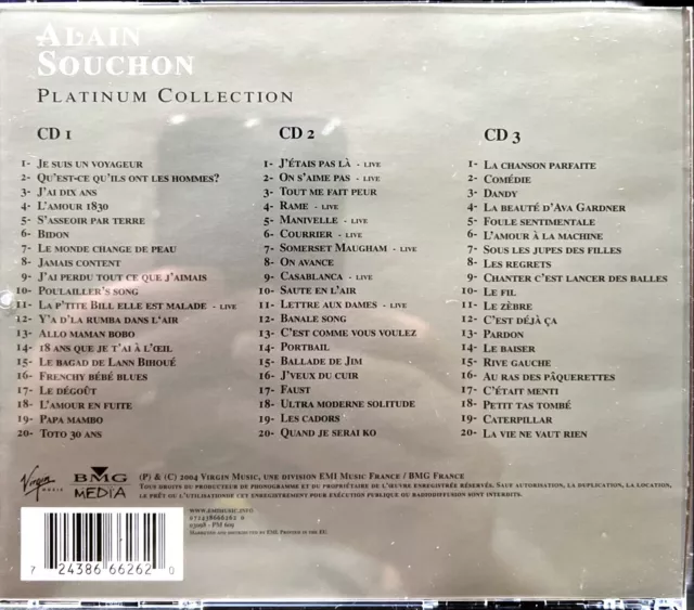 Alain Souchon 3xCD Platinum Collection 2