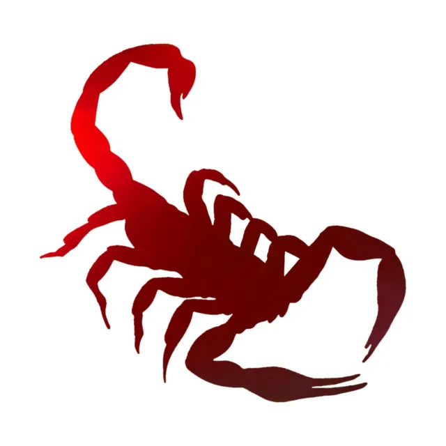 Scorpio Zodiac Decal - Scorpion Sticker - Select Chrome Color And Size 2