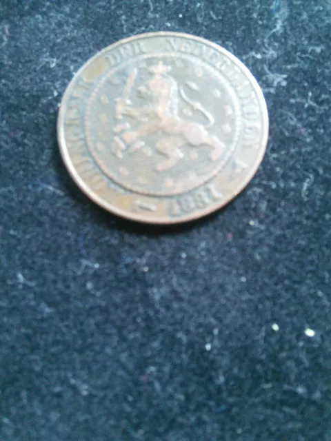 1881 Netherlands 2 1/2 Cent |  VGC