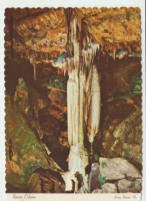 Specter Column - The Beautiful Caverns of Luray, Virginia - Postcard P1