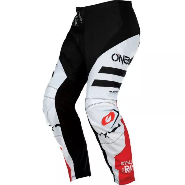 NEW Oneal Element Squadron White/Black Dirt Bike Pants