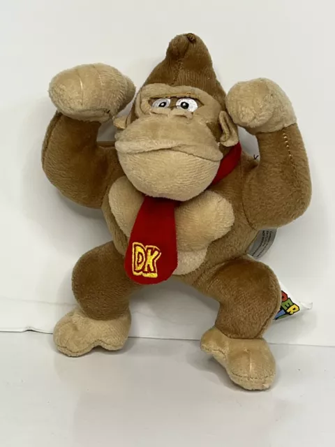 Donkey Kong Plush 8" Nintendo Super Mario Bros 2018 Stuffed Animal Toy