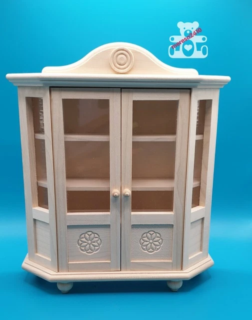 Dora Kuhn Cabinet Natural Wood Furniture Dollhouse German Kitchen / Dining Room Dora Kuhn Cabinet Natural Wood Furniture Dollhouse German Kitchen / Dining Room