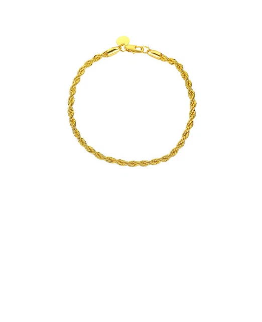 Pulsera de cuero traducida a la moda para puños de oro joyería de mujer cadenas