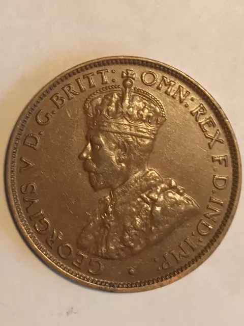 1933/32M Australian Half Penny EF/AU55+