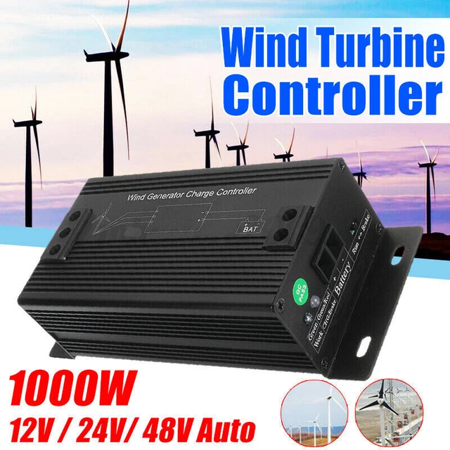 1000W 12/24/48V 25A Wind Turbine Generator Controller Battery Charging