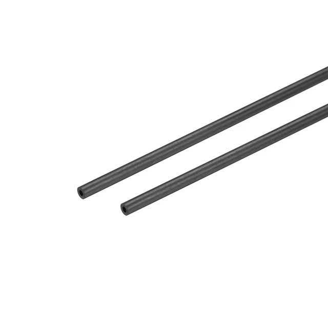 Tubo Redondo fibra carbono 1,8 mmx 1mm x 400mm Tubos pultrusión 2uds