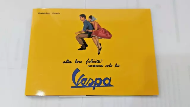 Folder Vespa 70° Anniversario Vespa 1946 2016 Cartoline Francobollo Con Annullo