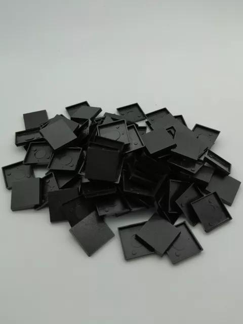 Lot Of 100 25mm Square Bases Used For Warhammer Fantasy Saurus Orc Chaos