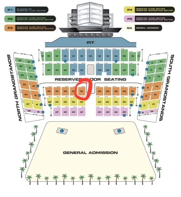POWER TRIP MUSIC Festival 3Day Reserved Seating Section 301, Row G