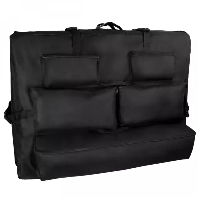 Vivezen - Housse de transport pour table de massage avec rangements - Noir