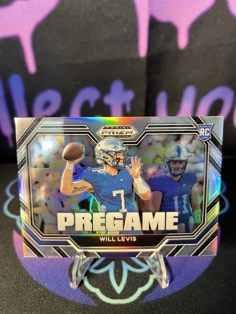 2023 WILL LEVIS Panini Prizm Draft Picks PREGAME Silver Prizm Insert SSP Titans