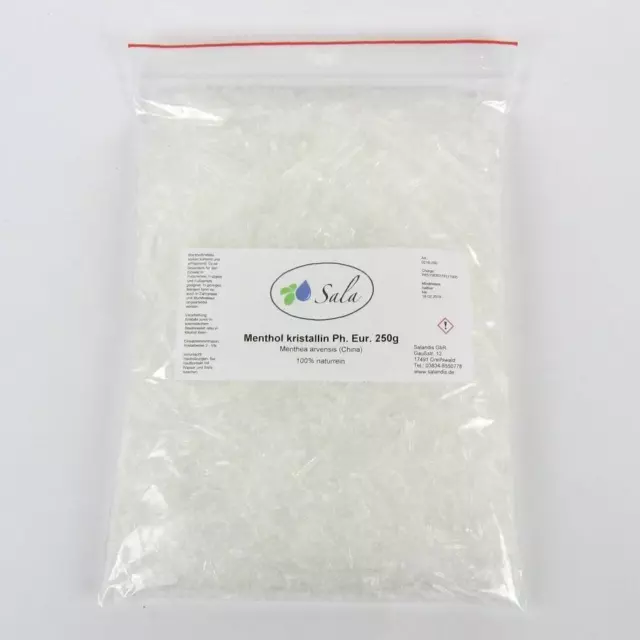 Sala Menthol kristallin Mentholkristalle Sauna Aufguss Ph. Eur. 250 g Beutel