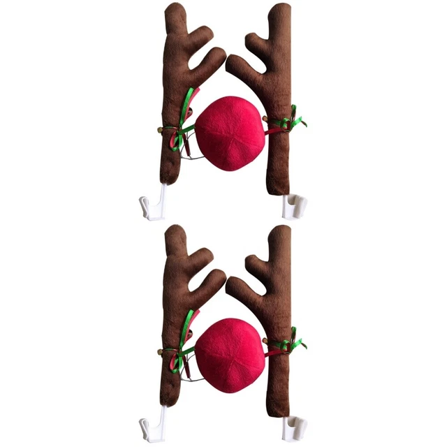 Set 2 Weihnachtsauto-Styling Rentier Weihnachten Autodekorationen Fenster
