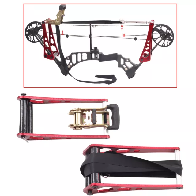 2×Bow Press Aluminum Alloy Ratchet-Loc Press Compound Bow Open Accessories Set