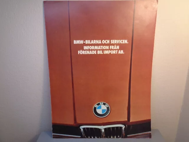 Vintage Bmw Sales Brochure Mint Condition