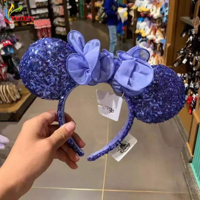 Minnie Ears Headband Collection Purple Hydrangea Blue Iris Disney Parks