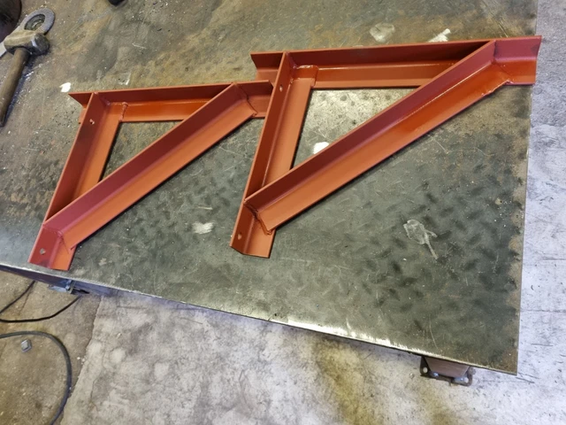 2 xHEAVY Duty Gallows Chiney Bracket Support 480 X 50 X 5 Pair