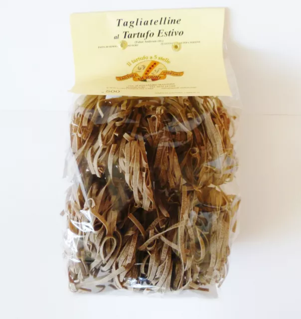 Trüffel Nudeln Pasta schwarze Trüffelnudeln original Italien Tagliatelle 500g !