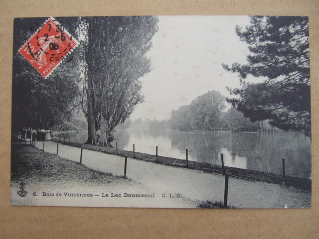 Cpa Paris (75) Wood De Vinvennes. Le Lac Daumesnil.