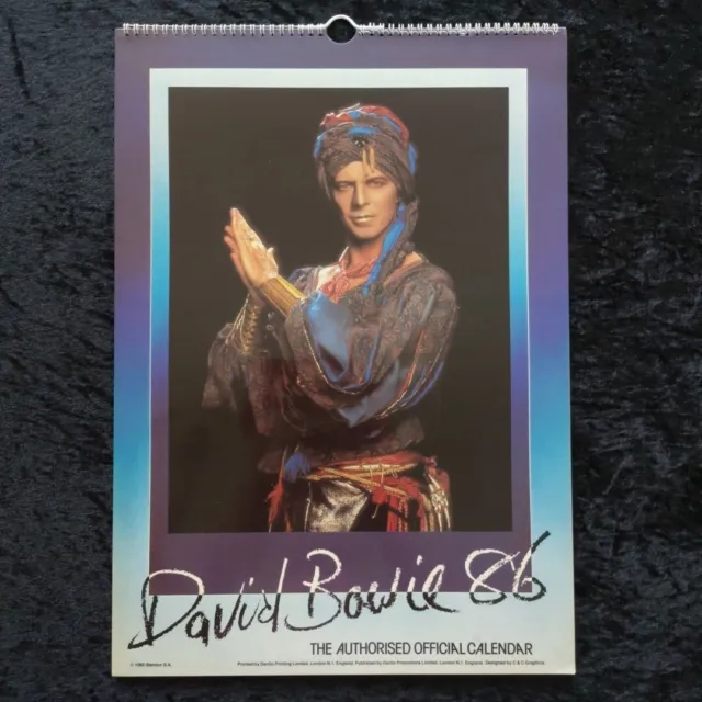 DAVID BOWIE - The Authorised Official 1986 UK Danilo Calendar A3 Size NEAR MINT