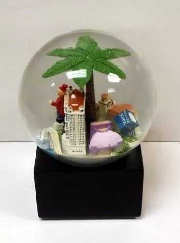 Saks Fifth Avenue Musical Snow Globe Sarasota Florida Retired Snowglobe In Box