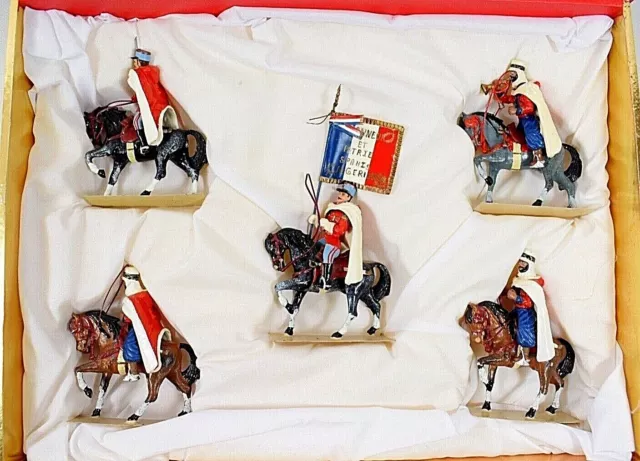 Lg Ateliers Lucotte Spahis Algériens Et Tunisiens Coffret De 5 Figurines Plomb