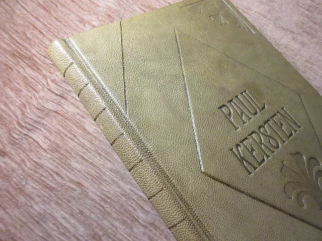 Collin PAUL KERSTEN Luxusausgabe 1925 EINBANDKUNST Buchbinder LEDER HANDEINBAND