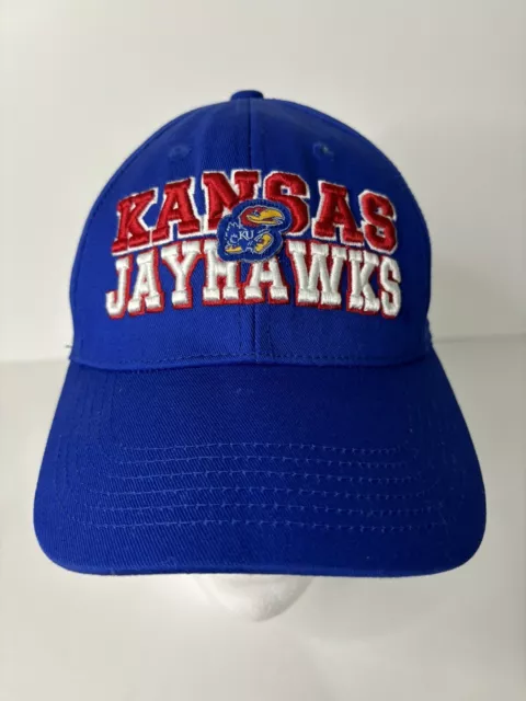 KU Kansas University Jayhawks Blue Snapback Baseball Hat Cap Adjustable