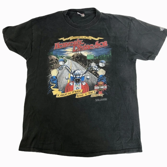 VTG 90S RELIGIOUS T Shirt Heavenly Divine Son Jesus Christ Large 