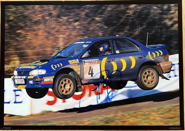 Ac Rally Poster COLIN MCRAE AUTOGRAPHED Poster Photo (23 x 16 Inch) 1995 Network Q RAC ...