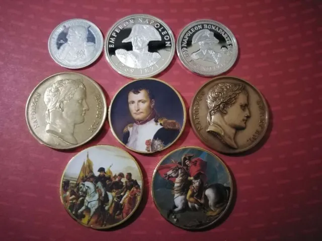 Sammlung  Lot  Konvolut  Medaillen Münzen  Napoleon I  Bonaparte, mit Silber.