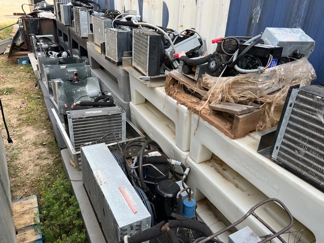 Lot of 16 Copeland Commercial Refrigeration Box Cooling Condensing Units Fans Lot of 16 Copeland Commercial Refrigeration Box Cooling Condensing Units Fans