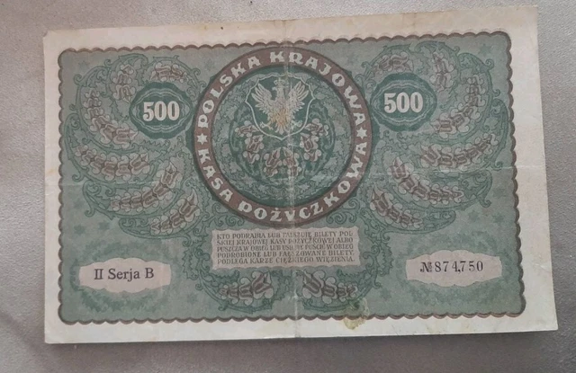 500 Mark Poland Nice  Shape   No Reserve