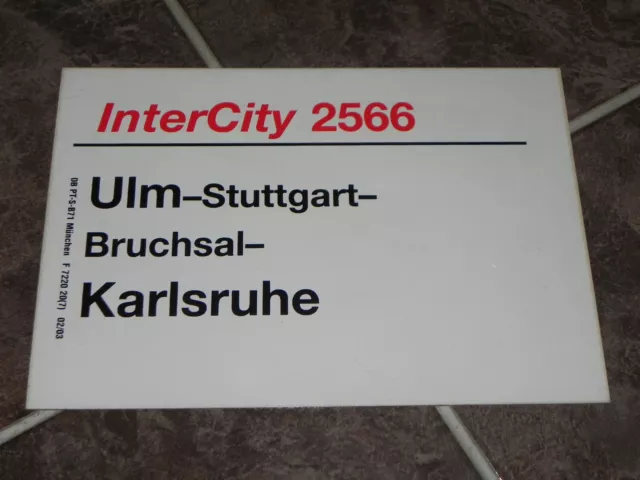 ZLS DBAG InterCity 2566 Ulm-Karlsruhe