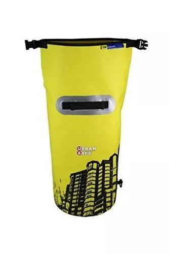 Waterproof Overboard  Urban Safe Towers Dry Tube Bag 20Ltr- Yellow, UK Seller