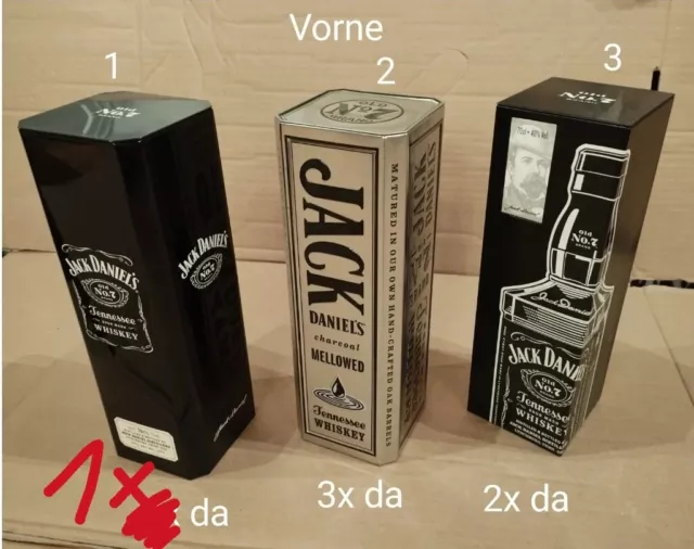 Jack Daniels Blechdosen / Preis Pro Stück / alle leer / Metalldose / Sammlerdose