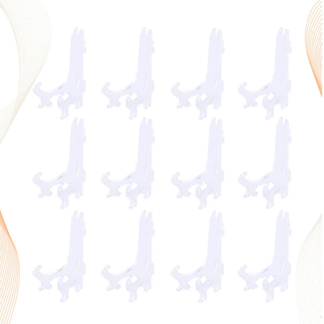 Fydun Présentoir, 1 Pcs 4 "- 12" Chevalet De Fer Classique Base Lourde Base Forte Présentoir Bol Cadre De Photo Cadre De Livre Stable Artwor Pour Affichage (Noir)(4 Inches