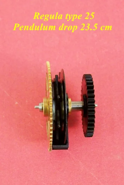 Regula type 25 time side chain ratchet wheel,  for 23.5 cm pendulum drop.