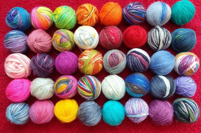 Sockenwolle Wollreste - 40 Knäulchen 🧶🧶🧶