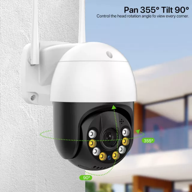 caméra de surveillance extérieur PTZ IP WIFI 4K 8MP Smartphone suivi P2P onvif