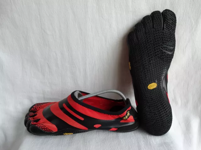 Bibram Five fingers EL-X Barfußschuhe Outdoor Zehenschuhe orange-schwarz EU 44