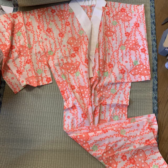 Japanese　kimono  naga juban silk 100%