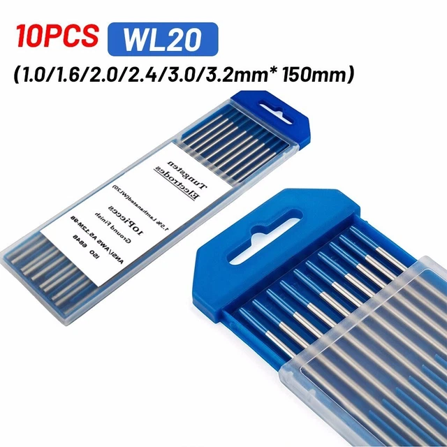 Elettrodi tungsteno saldatura TIG blu orientati alle prestazioni confezione da 10 pz