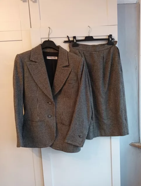 Vintage Saint Laurent Rive Gauche Paris womens 2 pcs skirt suit