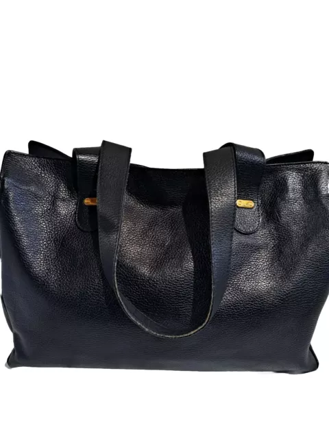 Nina Ricci Black Leather Large Tote Bag 2